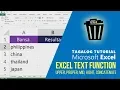 Excel Text Function Upper Proper Mid Right Concatenate Tagalog