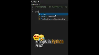 Emojis in Python Python practice