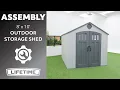 Lifetime 8 x 10 Outdoor Storage Shed Lifetime Assembly