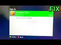 How To FIX Xbox 360 Live NOT working on Xbox Series X Account NOT Issue