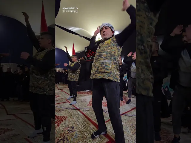 حاملين معهم حزنهم أهالي جميلة يحيون العزاء لمصاب باب الحوائج الإمام الكاظم (عليه السلام).