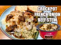 Lagu Slow Cooker French Onion Beef Stew in the Crockpot