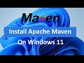 The Mistake People Make When Installing Apache Maven on Windows 11