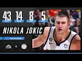 Nikola Jokic puts up GAME NUMBERS 43 PTS 14 REB 8 AST 5 STL