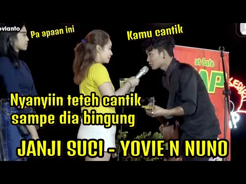 Download MP3 Godain Teteh Cantik - Tri suaka nyanyikan lagu Janji suci - Yovie n Nunno di Kediri