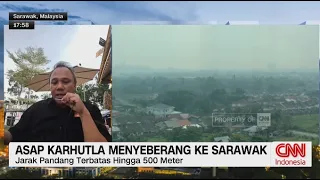 Asap Karhutla Menyeberang ke Sarawak