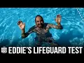 Eddie Completes Lifeguard Pre-Test