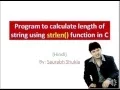 Program to calculate length of string using strlen function in C