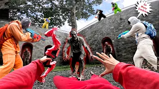 BROS 8 Spider-Man vs ALL Zombies Story in Abandoned Place ( 2 Hours Action POV )