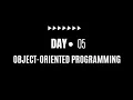 Day 5 Object-Oriented Programming with javascript
