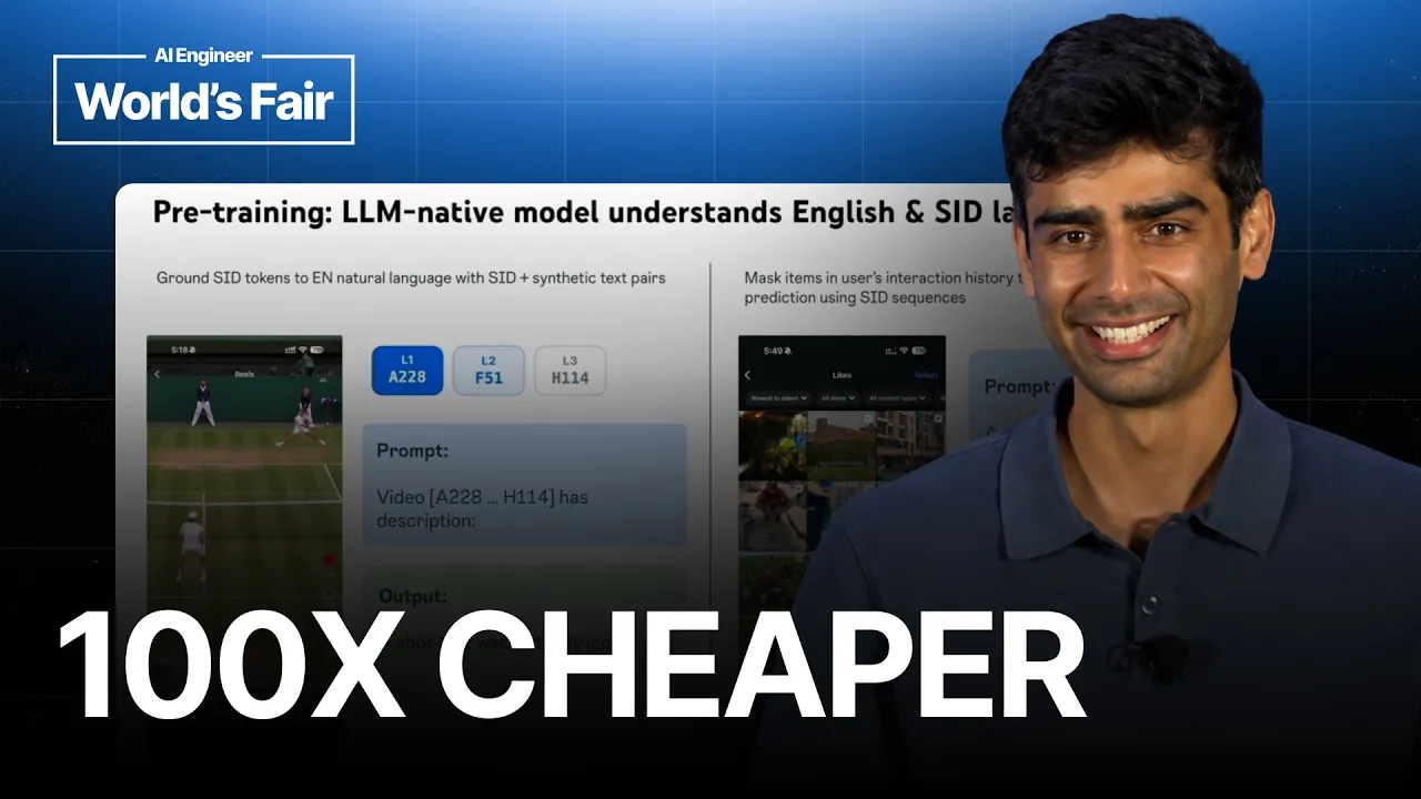 Why LLM Recommenders Will Be AI's Biggest Consumer App — Devansh Tandon, Meta: video thumbnail