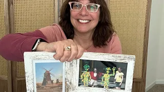 Picture frames - for 4x6 photos or 3 5x5 with mat