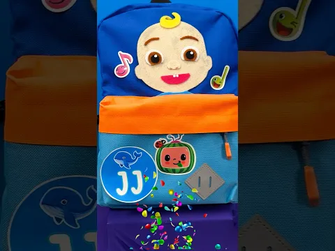 Let's Decorate JJ's School Backpack! 🎒 Easy CoComelon Crafts 🎨 #kids #shorts