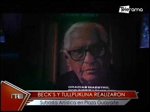Beck's y Tullpukuna realizaron subasta artística en Plaza Guayarte