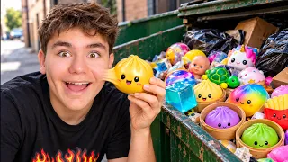 ON A TROUVÉ DES JOUETS PERDUS ET DES SQUISHIES À LA POUBELLE ! 😱