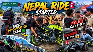 Finally Ready For Nepal Ride 😍 || First INTERNATIONAL Trip on my bike 😍 || police wale ko thok diya🤬