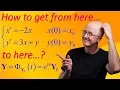 Partially Decoupled System w Lower Triangular Coeff Matrix Solve Relate to Matrix Exponential