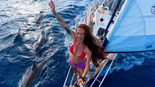 7000nm JOURNEY BEGINS | Pregnant & Sailing Across The Atlantic – Ep 444
