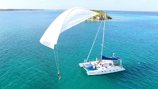 The CRAZIEST Fun Ever On Our Catamaran! // SPINNAKER FLYING!