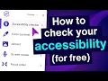 How to check your web accessibility - for free