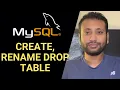 Bangla Database Tutorial 15 CREATE RENAME and DROP a table