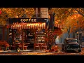 Download Lagu Cozy Outdoor Café Ambience 🍁 Exquisite Autumn Jazz for Relaxing Moments ~ Jazz Coffee