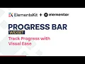 Progress Bar Element ElementsKit Addon for Elementor WordPress 2025