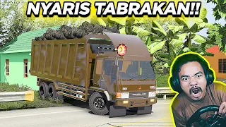 TRUK FUSO ANGKUT BATU BARA NYARIS TABRAKAN! DI JALAN KALIMANTAN TIMUR! - ETS2