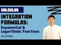 Basic Integration of Exponential Logarithmic Functions - Calculus