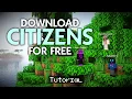 How To Download Minecraft Citizens For Free NPC Plugin