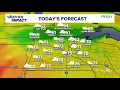 The morning forecast for Friday July 18