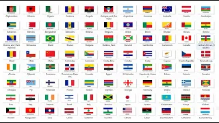 gambar bendera negara seluruh dunia lengkap country names and flags in the work