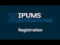 IPUMS International Registration - English
