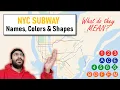 NYC Subway - Meaning of the Names Colours Shapes