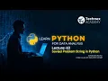 Python for Data Analytics Full Course Lecture 10 - Solved Problems in Strings Abhishek Wavhal