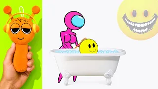 Reacts To Verity mod vs Red and Pink among us