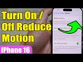 How to Turn Reduce Motion on iPhone Pro 18 - Step-by-Step