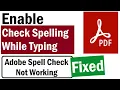 How To Enable Spell Check in Adobe Reader Turn Spell Check On in Adobe Reader PDF Spell Check