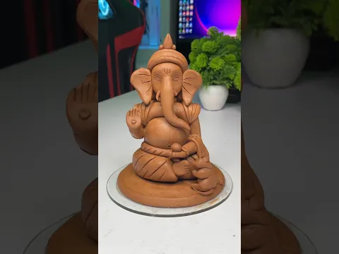 Ganpati bappa making with Clay Ganesh ji making Ganpati Bappa morya #shorts #short