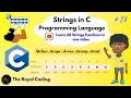 Strings in C Programming String Functions Learn C Programming language