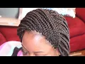 How to make box braids close in the front Gripping method Que prestretched hair