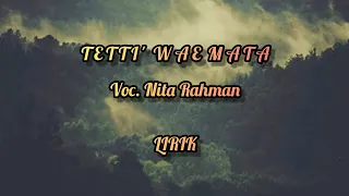 Download Tetti tetti wae mata (LIRIK) MP3