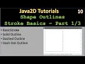 Line Stroke Part 1 - Stroke Basics Java2D Tutorial