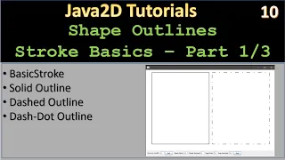 Line Stroke Part 1 - Stroke Basics Java2D Tutorial