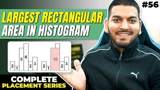 Lecture 56 Largest Rectangular Area in Histogram Optimised Approach