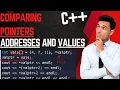 comparing POINTERS in C addresses and values