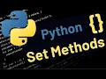 You Will Have To Use These Python Set Methods Add Remove Pop Intersection Union etc