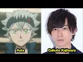 Black Clover Black Bulls Japanese Voice Actors and their characters Seiyuu Asta Yami