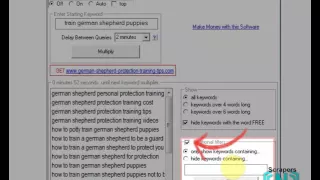 How to use Infinity Google Keywords Google AutoComplete Keywords Harvester Scraper