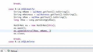 Android Application Development 123 Updating SQLite Entry